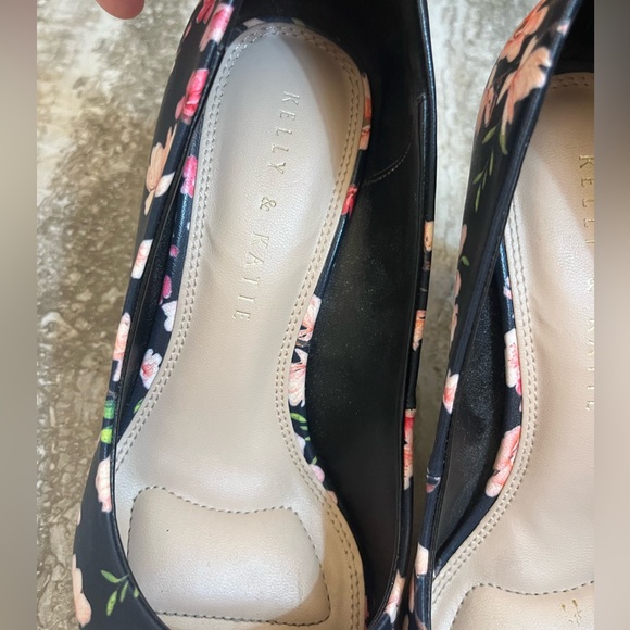 Kelly & Katie Astiva Black Floral Shoes size 6 - Picture 3 of 13